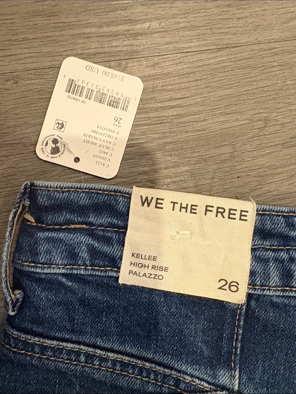 We The Free Kellee High Rise Palazzo Wide-Leg High-Rise Jeans - Picture 4 of 6